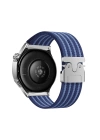 Gear S3 Zore KRD-133 22mm Naylon Kumaş Hasır Örgülü Kordon