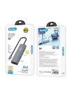 Go Des GD-6903 Type-C Bağlantılı 6in1 Hub Adaptör USB3.0/Hdmi/PD 100W/3.5mm/4K Ultra HD 30hz/5Gbps