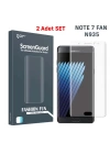 Gor Galaxy Note 7 Fan 3D Kavisli Darbe Emici Full Ekran Koruyucu 2 Adet Set