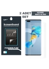 Gor Huawei Mate 40 Pro 3D Kavisli Full Kaplama Darbe Emici Ekran Koruyucu 2 Adet Set Mate 40 Pro+