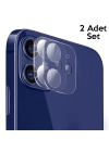 GOR İPhone 12 6.1 Best Full Tempered Cam Kamera Koruyucu 2Adet Set