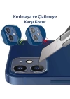 GOR İPhone 13 -13 Mini  Best Full Tempered Cam Kamera Koruyucu 2Adet Set