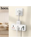 HOCO AC12A 2500W 2 Priz + 3 USB + 30W Type-C Multifonksiyonel Priz Çoğaltıcı Şarj Aleti