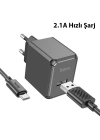 HOCO CS11A USB Port + USB to Type-C Şarj Kablosu ve Adaptörü Seti