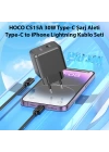 HOCO CS15A 30W Type-C Şarj Aleti + Type-C to iPhone Lightning Kablo Seti