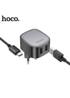 Hoco CS31A 2xUSB + Type-C to USB Kablo Hızlı Şarj Adaptör Seti