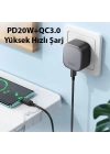 Hoco CS32A USB-A+Type-c PD20W 3.0A Şarj Adaptörü