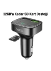 HOCO E59 Dijital Göstergeli Kablosuz Araç içi FM Transmitter + USB Hızlı Şarj Aleti