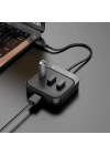 Hoco HB31 4in1 Type-C to 4x USB3.0 HUB Çevirici Dönüştürücü Adaptör 0.2m