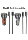 HOCO NZ12B Unimpeded PD48W USB + Type-C Araç Çakmaklı Hızlı Şarj Aleti + Type-C to iPhone Kablo