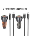 HOCO NZ12B Unimpeded PD48W USB + Type-C Araç Çakmaklı Hızlı Şarj Aleti + Type-C to Type-C Kablo