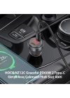 HOCO NZ12C Graceful PD60W 2 Type-C Girişli Araç Çakmaklı Hızlı Şarj Aleti