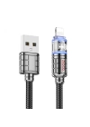 HOCO U122 Kristal Uç 2.4A USB to iPhone Lightning Hızlı Data ve Şarj Kablosu