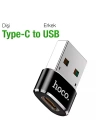 HOCO UA6 Erkek USB to Dişi Type-C Dönüştürücü Çevirici Adaptör