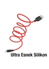 HOCO X21 Plus USB to Type-C 3A Silikon Hızlı Şarj ve Data Kablosu