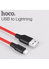 HOCO X21 USB to iPhone Lightning 2A Silikon Hızlı Şarj ve Data Kablosu