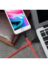 HOCO X21 USB to iPhone Lightning 2A Silikon Hızlı Şarj ve Data Kablosu