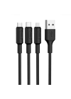 Hoco X25 3in1 Usb Şarj ve Data Kablosu 1m