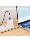 HOCO X82 iPhone Lightning to USB 2.4A Silikon Data ve Şarj Kablosu