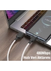 HOCO X90 USB to Type-C 3A Silikon Hızlı Şarj ve Data Kablosu