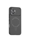 Honor 600 5G Kılıf M-Safe Şarj Özellikli Kamera Korumalı Zore Elio Sert PC Kapak