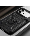 Honor 600 Pro 5G Kılıf Magnetik Standlı Kamera Korumalı Zore Sürgülü Vega Kapak