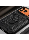 Honor 600 Pro 5G Kılıf Magnetik Standlı Kamera Korumalı Zore Sürgülü Vega Kapak