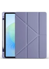 Honor Pad X8A Kılıf Zore Tri Folding Kalem Bölmeli Standlı Kılıf