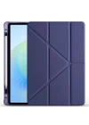 Honor Pad X8A Kılıf Zore Tri Folding Kalem Bölmeli Standlı Kılıf