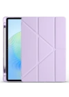 Honor Pad X8A Kılıf Zore Tri Folding Kalem Bölmeli Standlı Kılıf