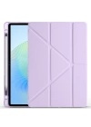 Honor Pad X8A Kılıf Zore Tri Folding Kalem Bölmeli Standlı Kılıf