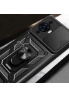 Huawei Nova 12S Kılıf Magnetik Standlı Kamera Korumalı Zore Sürgülü Vega Kapak