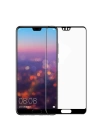 Huawei P20 Pro Zore Kenarları Kırılmaya Dayanıklı Cam Ekran Koruyucu