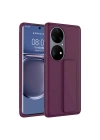 Huawei P50 Pro Kılıf Zore Qstand Kapak