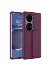 Huawei P50 Pro Kılıf Zore Qstand Kapak