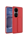 Huawei P50 Pro Kılıf Zore Qstand Kapak