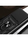 Huawei Pura 70 Pro 5G Kılıf Magnetik Standlı Kamera Korumalı Zore Sürgülü Vega Kapak