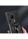 Huawei Pura 70 Ultra Kılıf Magnetik Standlı Kamera Korumalı Zore Sürgülü Vega Kapak