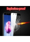 Huawei Y7 2018 Zore Kenarları Kırılmaya Dayanıklı Cam Ekran Koruyucu