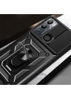 İnfinix Hot 12i Kılıf Magnetik Standlı Kamera Korumalı Zore Sürgülü Vega Kapak