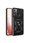 İnfinix Hot 20i Kılıf Magnetik Standlı Kamera Korumalı Zore Sürgülü Vega Kapak