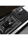İnfinix Hot 20i Kılıf Magnetik Standlı Kamera Korumalı Zore Sürgülü Vega Kapak
