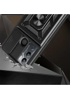 İnfinix Hot 20i Kılıf Magnetik Standlı Kamera Korumalı Zore Sürgülü Vega Kapak
