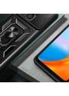 İnfinix Hot 20i Kılıf Magnetik Standlı Kamera Korumalı Zore Sürgülü Vega Kapak