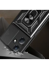 İnfinix Hot 30 Play Kılıf Magnetik Standlı Kamera Korumalı Zore Sürgülü Vega Kapak