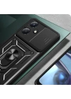 İnfinix Hot 30 Play Kılıf Magnetik Standlı Kamera Korumalı Zore Sürgülü Vega Kapak