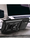 İnfinix Hot 30 Play Kılıf Magnetik Standlı Kamera Korumalı Zore Sürgülü Vega Kapak