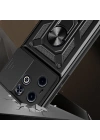 İnfinix Hot 40i Kılıf Magnetik Standlı Kamera Korumalı Zore Sürgülü Vega Kapak