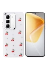 İnfinix Hot 50 Pro 4G Kılıf Airbag Tasarımlı Simli Şeffaf Zore Kutup Kapak