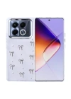 İnfinix Note 40 Pro Kılıf Airbag Tasarımlı Simli Şeffaf Zore Kutup Kapak